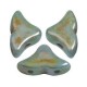 Les perles par Puca® Hélios Perlen Opaque blue/green ceramic look 03000/65431